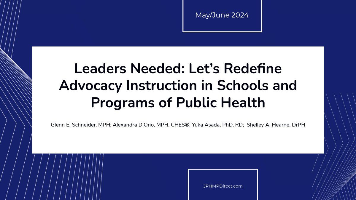 If we want to tackle our nation’s most intractable public health problems, we need public health practitioners who know how to engage in policy advocacy. wp.me/p7l72S-a14 bit.ly/3TQYcKz @mdadvocate @thehorizonfound @JHadvocacy @ShelleyHearne @uicpublichealth