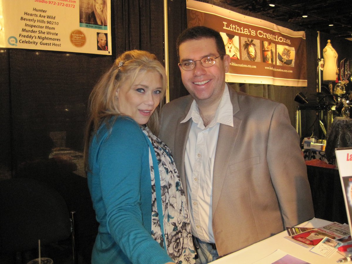 Me meeting Lar Park-Lincoln at a convention in Atlantic City, a few years ago.