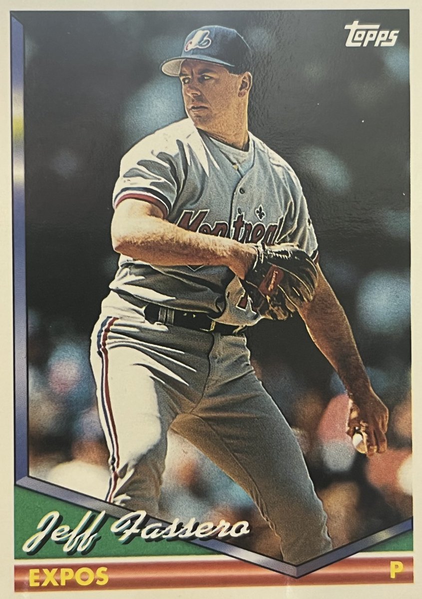An Expo a Day - Jeff Fassero -1993 (A mainstay out of the Expos’ bullpen, be went 8-7 in ‘92, appearing in 70 games and notching a 2.84 ERA, while only giving a single home run all season.)