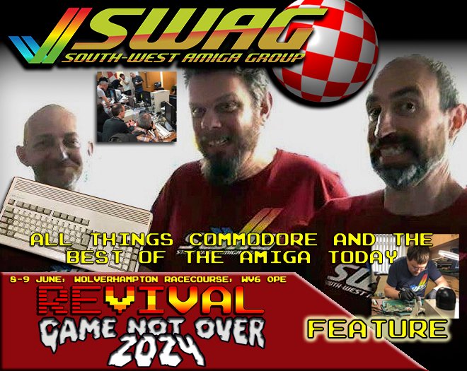 REVIVAL 2024 FEATURE ANNOUNCEMENT: The South West Amiga Group! Join us in Wolverhampton on 8-9 June! Tickets/info: tinyurl.com/REVIVAL2024 tinyurl.com/RREDETAILS #RRE2024 #RETROGAMING #commodore #amiga @SouthWestAmiga