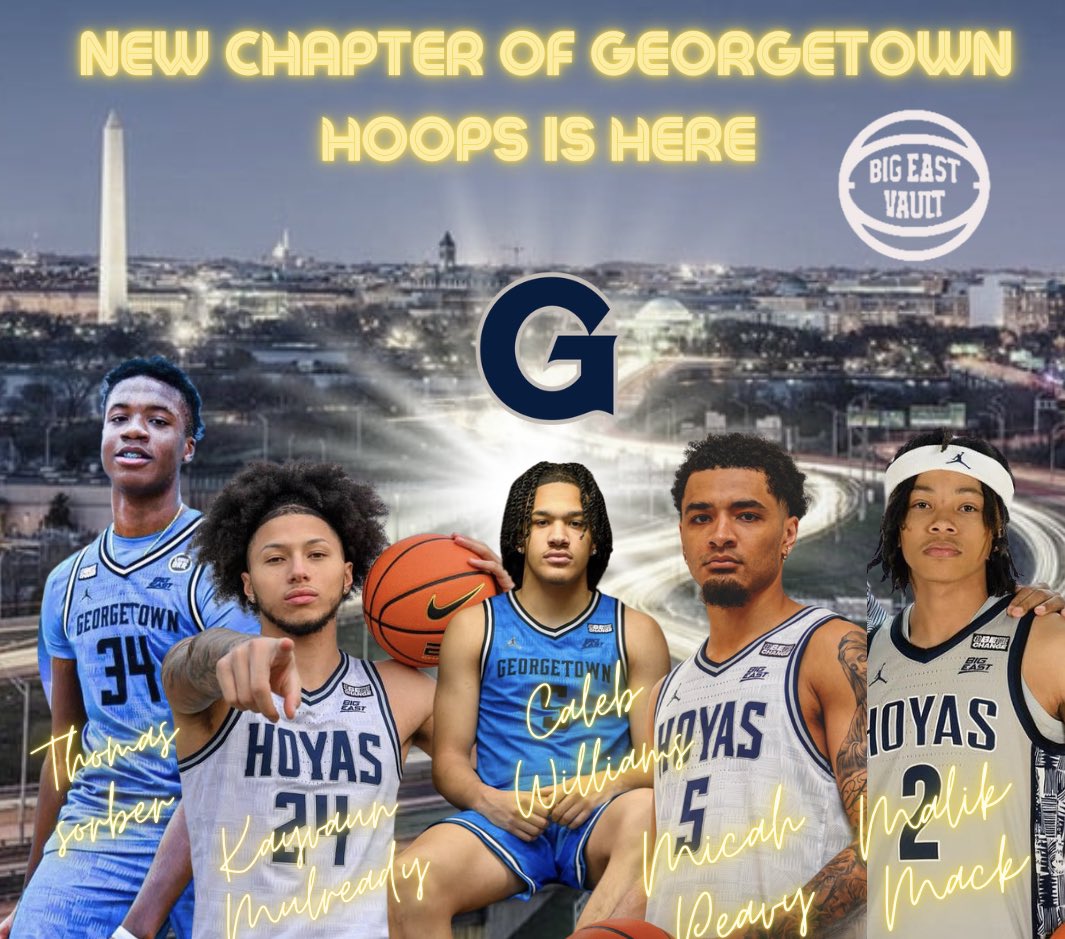 💥The #1 recruiting class in the Big East and 2 huge transfer commits. Don’t look now but @GeorgetownHoops is on the rise.
