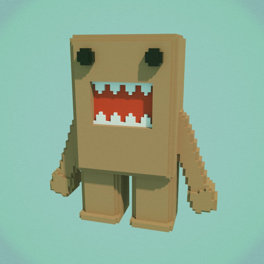 #Domokun #Voxelart #Digitalart