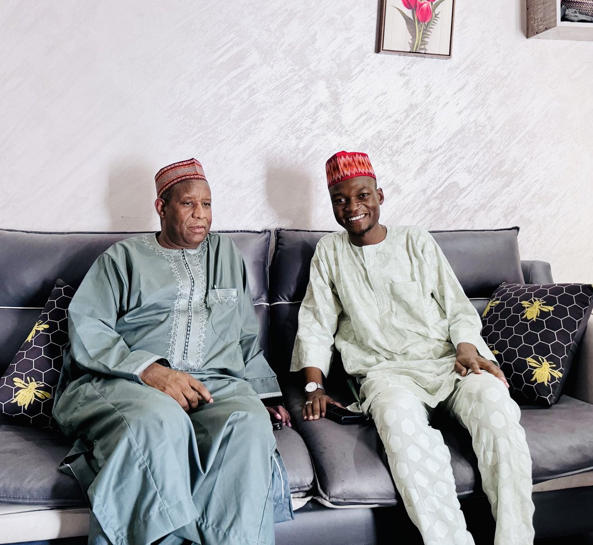 Thank you for the visit, Hon. Sanusi Surajo kwankwaso(Political Adviser to the Governor of Kano state).