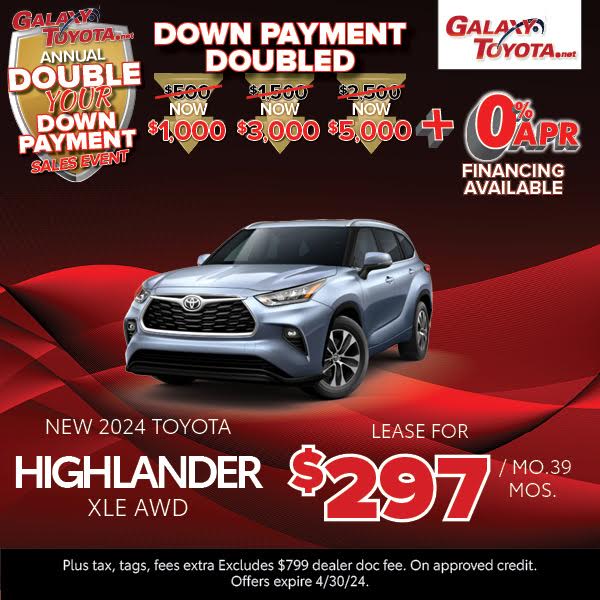 Double Your Down Payment at Galaxy Toyota❗ 
🔗 bit.ly/2WBeHOH
.
.
.
#galaxytoyota #toyota #toyotausa #eatontownnj #newjersey #automotive #auto #toyotalifestyle #toyotafamily