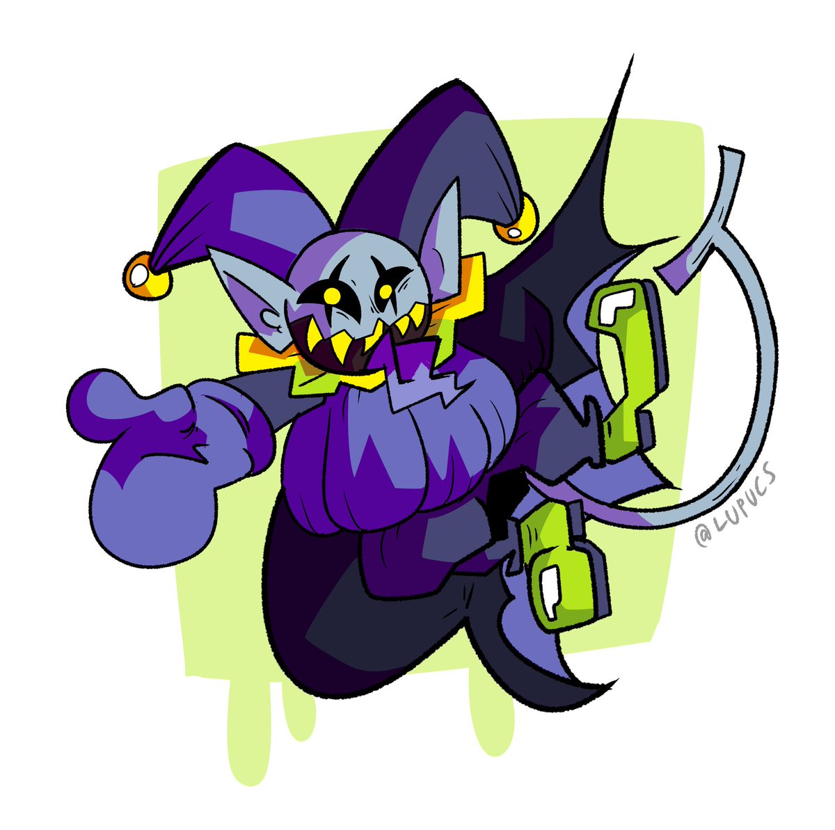 Jevil doodle from Tumblr 🎭 felt good to draw again [#DELTARUNE]