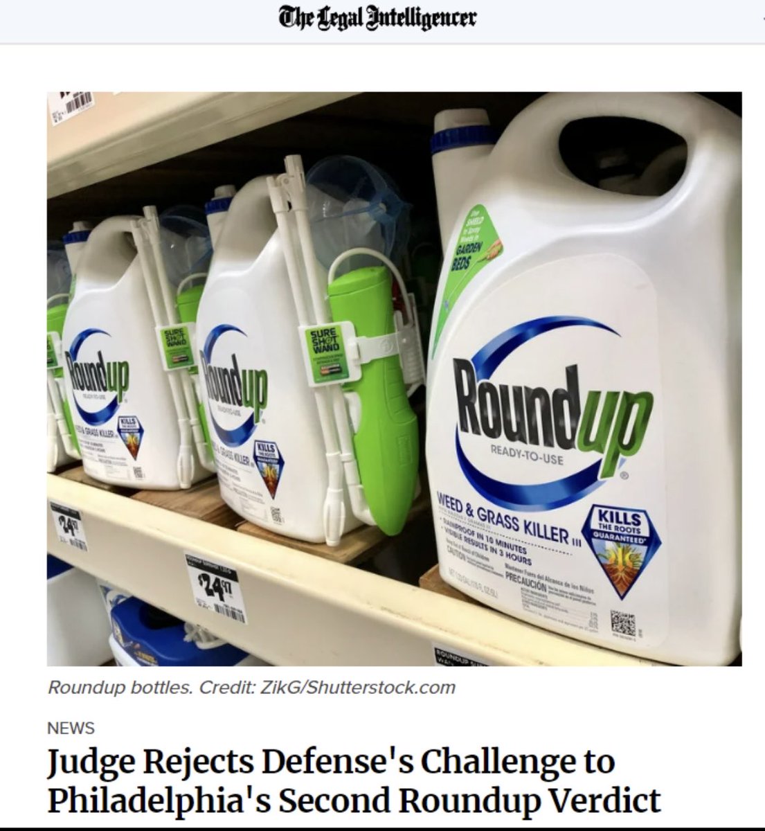 #Bayer débouté par la justice américaine qui confirme le lien entre #cancer et #glyphosate. Ne lâchons rien dans la lutte contre les pesticides pour la protection de la santé et rétablissons l’interdiction du #glyphosate