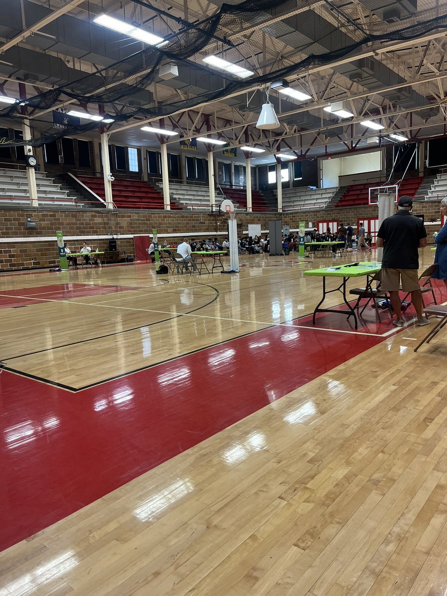 wnhsmedia's tweet photo. Reality U is today in the traditional gym. Students get to learn and simulate real life experiences after high school based on the job they choose. https://t.co/YEm4VTNKPf