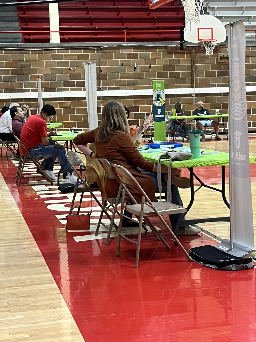 wnhsmedia's tweet photo. Reality U is today in the traditional gym. Students get to learn and simulate real life experiences after high school based on the job they choose. https://t.co/YEm4VTNKPf