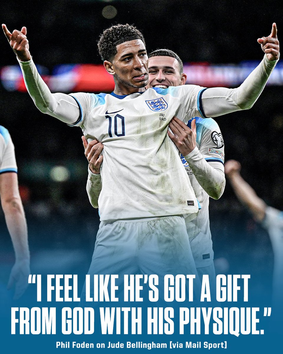 Phil Foden had nothing but good things to say about Jude Bellingham 🤝💙