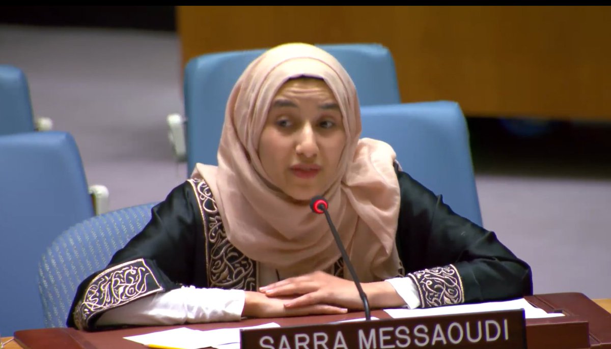 Live @ #UNSC Debate Sarra Messaoudi @JusticeCallOrg @mena4yps: Today, young people are building peace through decolonisation and shifting the power to locally-led efforts. Watch here: webtv.un.org/en/asset/k13/k… #Youth4Peace