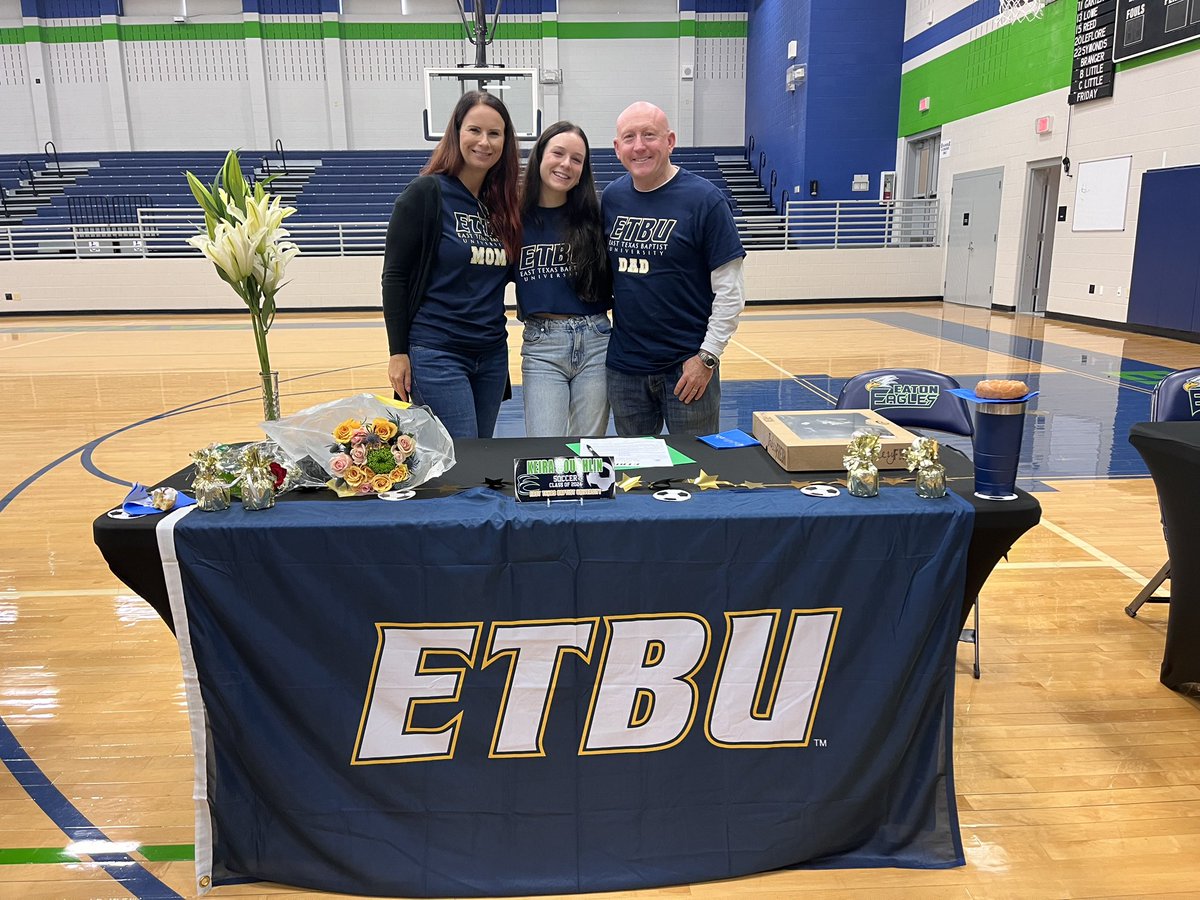 KeiraCoughlin's tweet photo. I would like to announce my commitment to play soccer at East Texas Baptist University. I am super excited to see what the future holds. I would like to thank all my coaches, family and friends, for getting me to this point! Excited for the next chapter! GO TIGERS! 🐯⚽️⚽️ https://t.co/5LUWa8jV8C