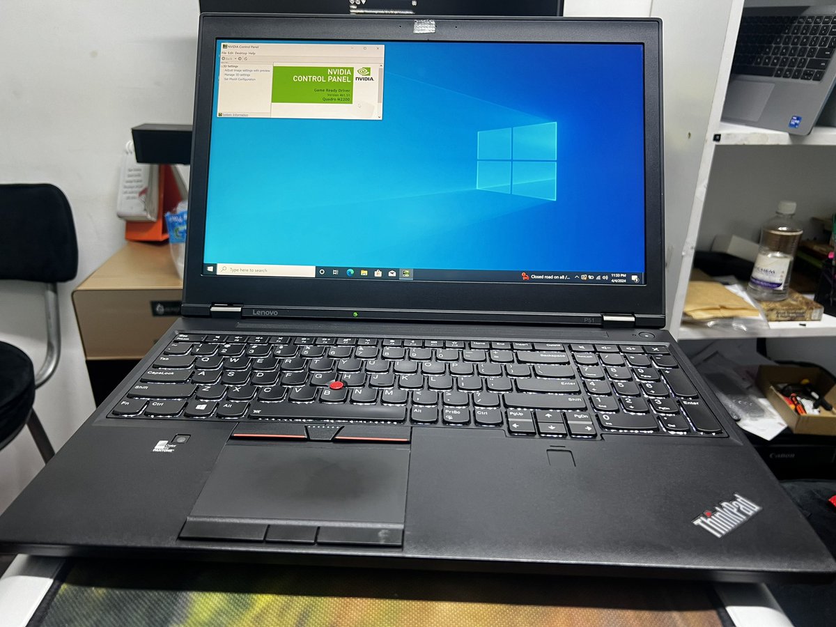 Have the power to design and create with this workstation 
At kes 55,000
Get this powerful laptop 

Lenovo ThinkPad P51
Core i7 7820HQ 8cpus at 2.9ghz
32gb ram
512gb SSD 
4gb nvidia quadro m2200
15.6 display with 4K resolution 

Refurbished 
Call 0707311340