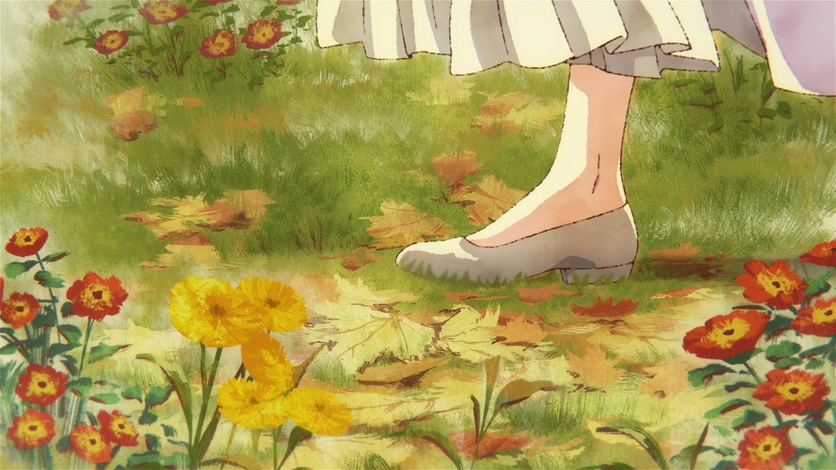cloudynyxx's tweet photo. I'm a big fan of the painterly storybook aesthetic in the intro scenes for The Grimm Variations. There's this dreamy feel to them. They help bring CLAMP's delicate art style to life, setting the tone for each episode even though the art direction shifts for the rest of the show. https://t.co/YBW2Lvaq9o
