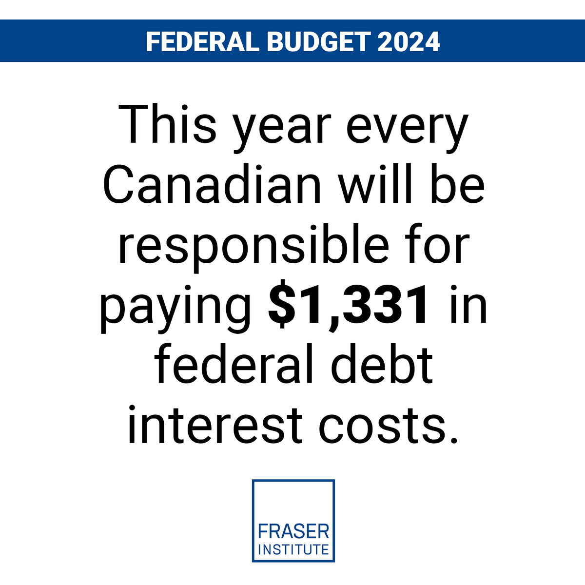 Deficit spending has consequences. #cdnpoli #Budget2024
