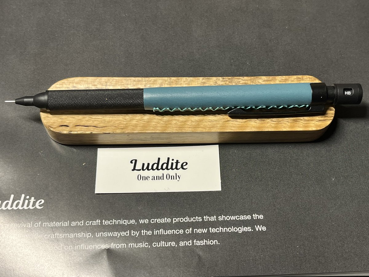 ラダイト　テックドロー2 革軸　黒 女子文具博限定品 ラダイト テックドロー2 革軸 黒 女子文具博限定品
