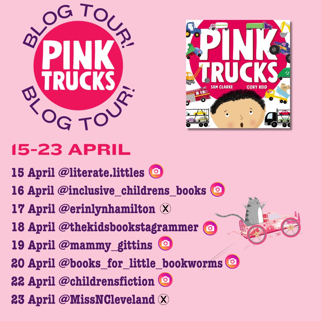 It’s my turn on the blog tour for this delightful story of the search for a pink truck! @5Quills_kids @samclarkewrites @CoryReidDesign myshelvesarefull.com/2024/04/17/pin…