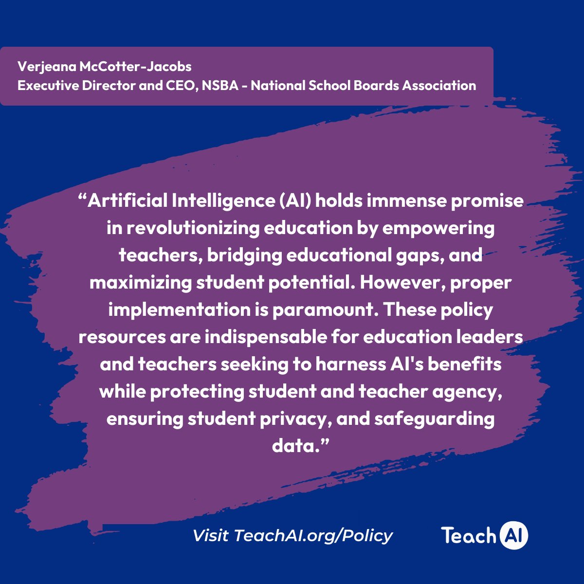 Mark your calendars! Join our partners at TeachAI for an insightful webinar on 5/15 to explore 'Foundational Policy Ideas for AI in Education'. As AI transforms education, thoughtful policy considerations are essential! Learn more: TeachAI.org/webinars!