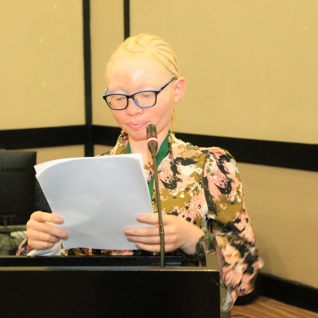 Tausi Salehe calls on the African Union to expedite the appointment of a Special Envoy on Albinism, to oversee the effective implementation of the AU Plan of Action to End Attacks and Other Human Rights Violations Targeting Persons with Albinism in Africa. #ACERWC43