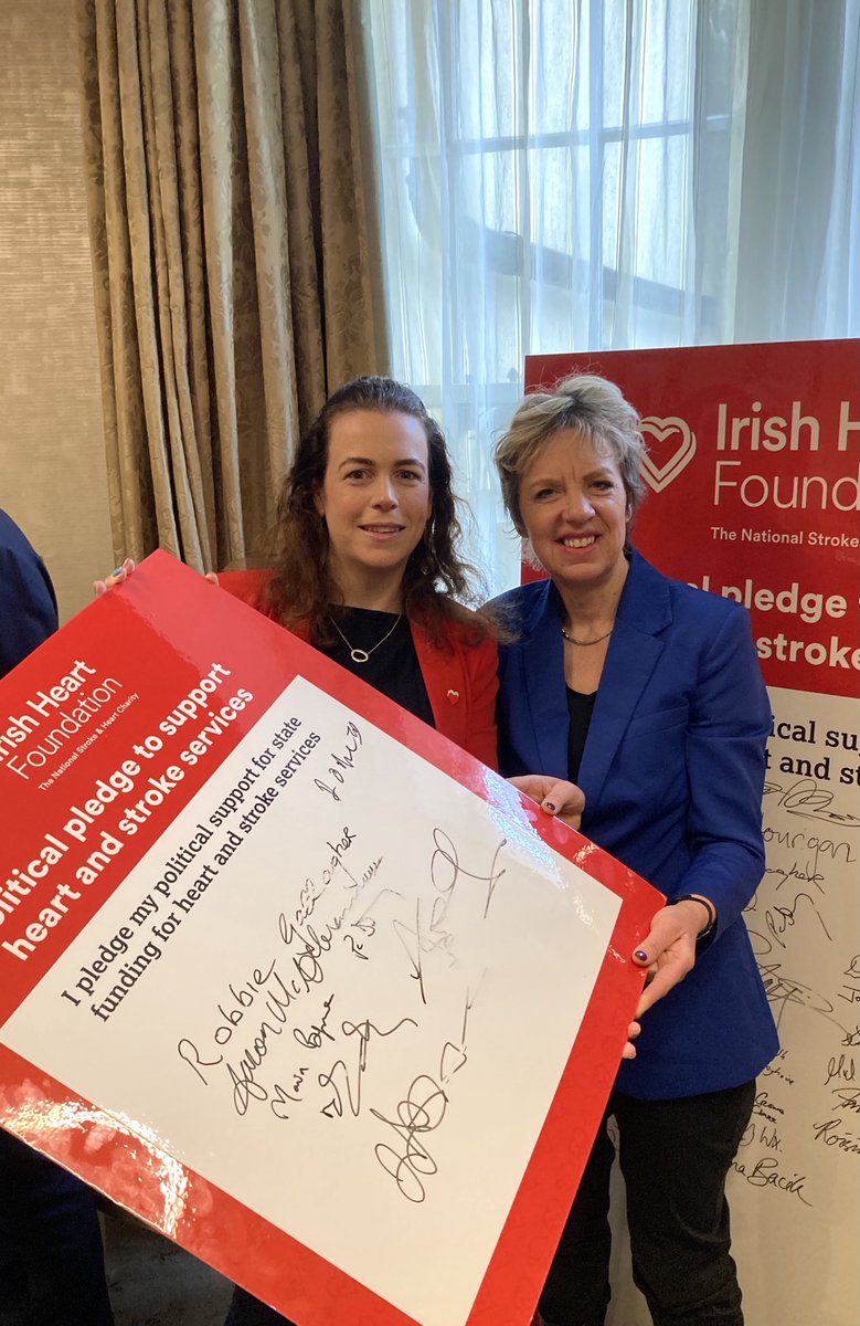 ivanabacik's tweet photo. Good to meet so many powerful advocates for stroke and heart #healthcare at today’s ⁦@Irishheart_ie⁩ briefing and pledge signing event. https://t.co/OV8W6VKgi2