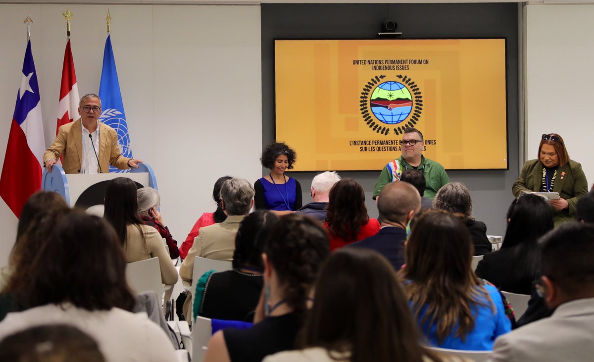 Canada & @ChileONU co-hosted a #PFII panel discussion on the intersectional approaches to issues affecting Indigenous Peoples. We must ensure that all two-spirit & gender-diverse people can live with dignity/safety & thrive - in their communities & around the world. #UNPFII
