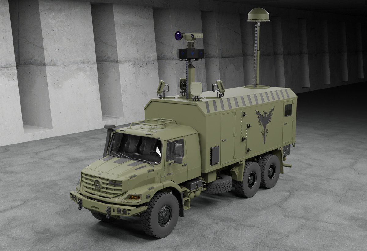 First Zetros CUAS Shelter Design 😎
Incl. 3D Radar, 3D RF detection, long range night vision camera & programable 8 sector jammer.
#Aaronia #Antidrone #Jammer #Radar #CUAS #CUAV #AARTOS #SigInt #Mercedes