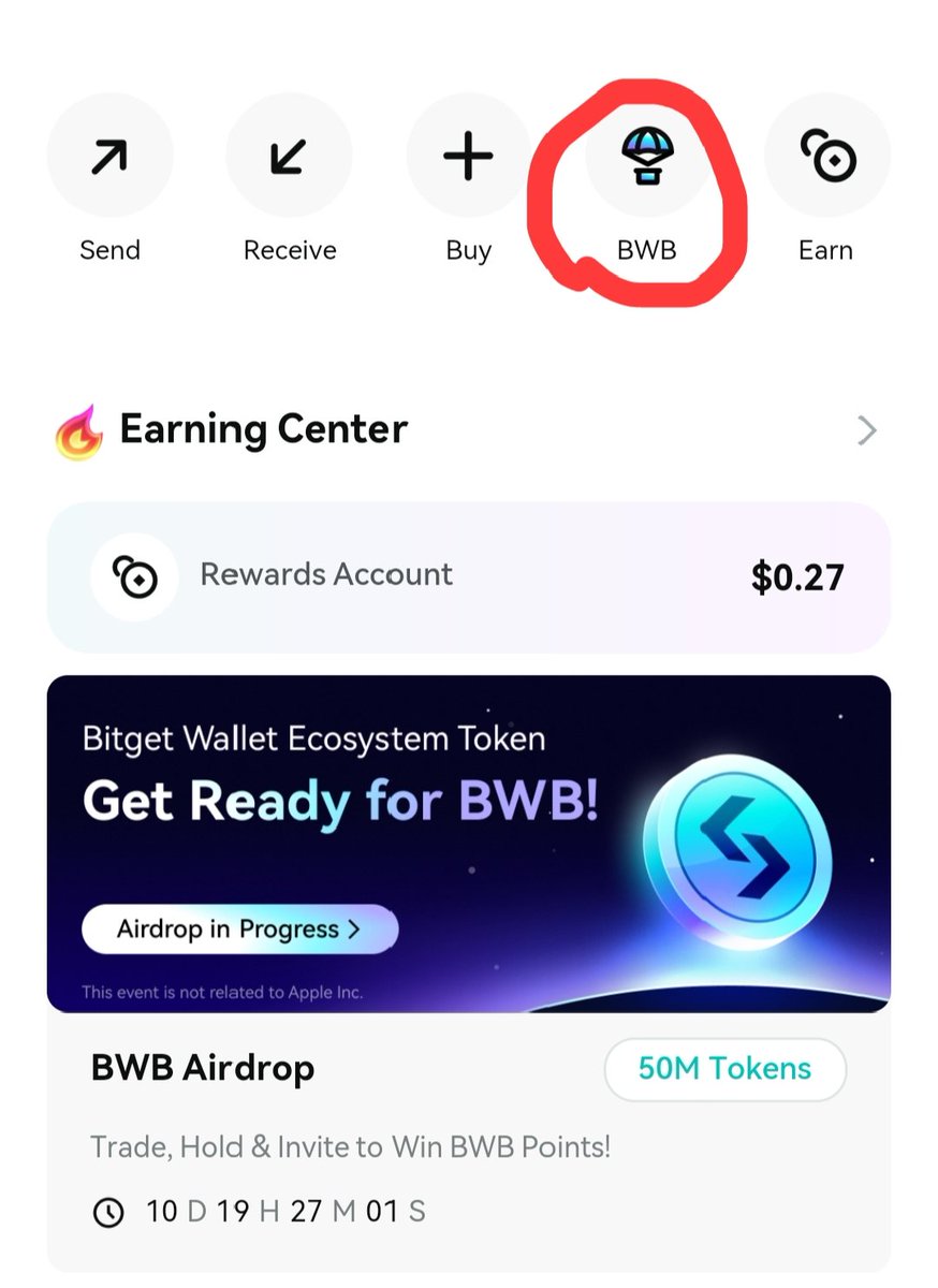 0xCrypto99's tweet photo. 🪂 New Airdrop : Bitget Wallet
🎁 Earn +50 Poin BWB New User
📌Task!!!
➡️ Download Bitget Wallet in Play Store / IOS
➡️ Create New Wallet & Save Phase
➡️ Klik "BWB" & Sig in
➡️ Entry Code : " nHYaox " Guaranted +50 Poin
➡️ Deposit and transaction In #BitgetSwap #BWB https://t.co/n7gBY2ZifK