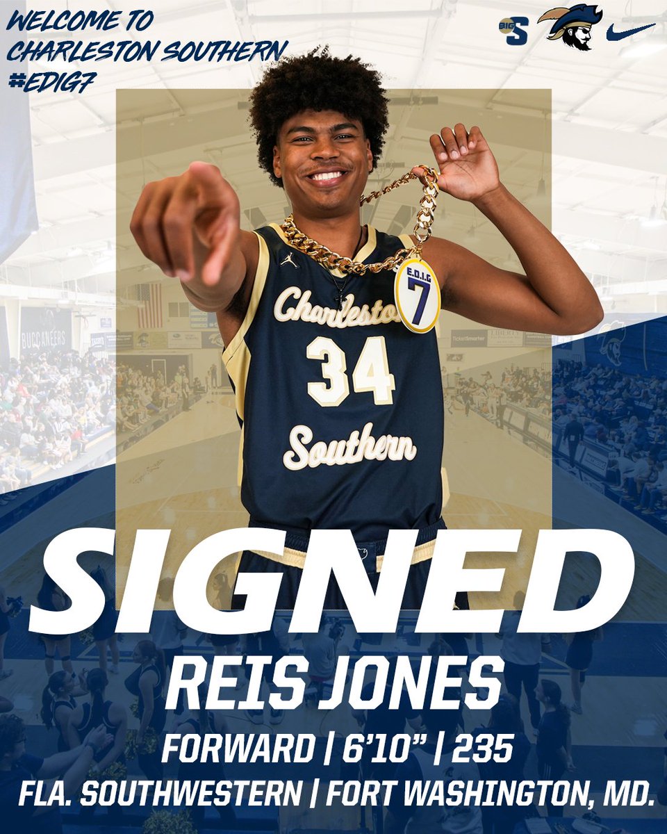 Welcome to Buc Nation @ReisJones4 ‼️ A 6-10 transfer forward from Florida Southwestern! A true blue-collar basketball player 🦾