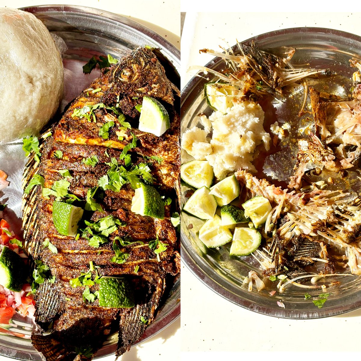 lorraineakinyi's tweet photo. Fish is rich in Omega oils that nourishes the brain and improve memory and brilliance.
This is the Spicy Marinated Tilapia marinated to perfection then shallow fried. Prices range from ksh400_1000 depending on size.
📍Mini Mall Valley Arcade
📞0728106608 https://t.co/Kgl1KugRgJ