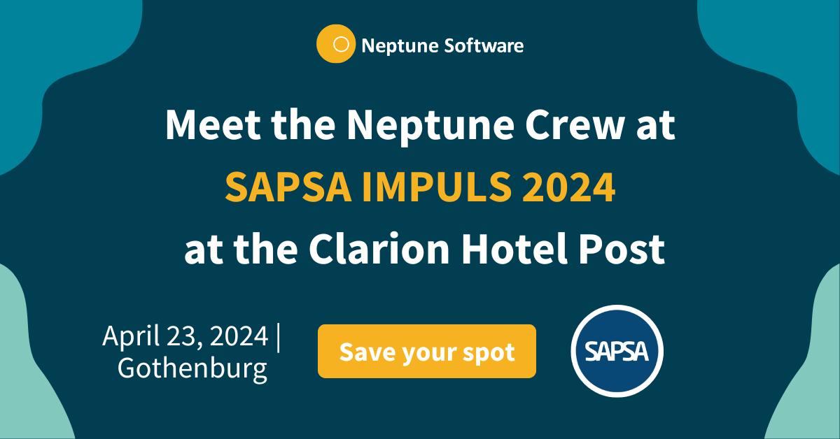 🌟 1 Week Alert! 🌟 SAPSA IMPULS 2024 is on the horizon! 🚀 Gear up for April 23 at the Clarion Hotel Post, Gothenburg. 🔎 Discover how Neptune is steering the future and don't miss our session with Viking at 11:00 AM 🎉 #SAPSAIMPULS2024 okt.to/jW60S8