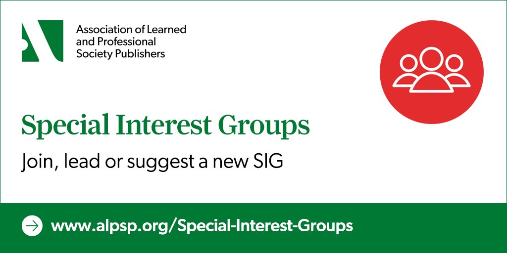 🌟NEW: Events Special Interest Group!🌟 Do you work in scholarly publishing as an event planner, exhibition coordinator, marketing specialist, marketing manager, exhibitions manager, or an events and sponsorship manager? Apply now to join our new SIG: ow.ly/w4Y550Rchwg