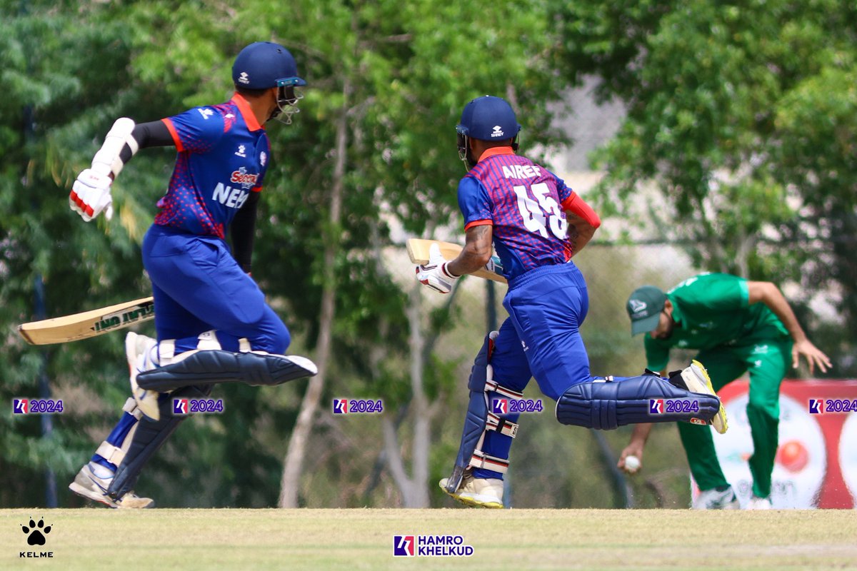 4/4 for Nepal in Group stage Hong Kong through to semis on Net Run Rate!