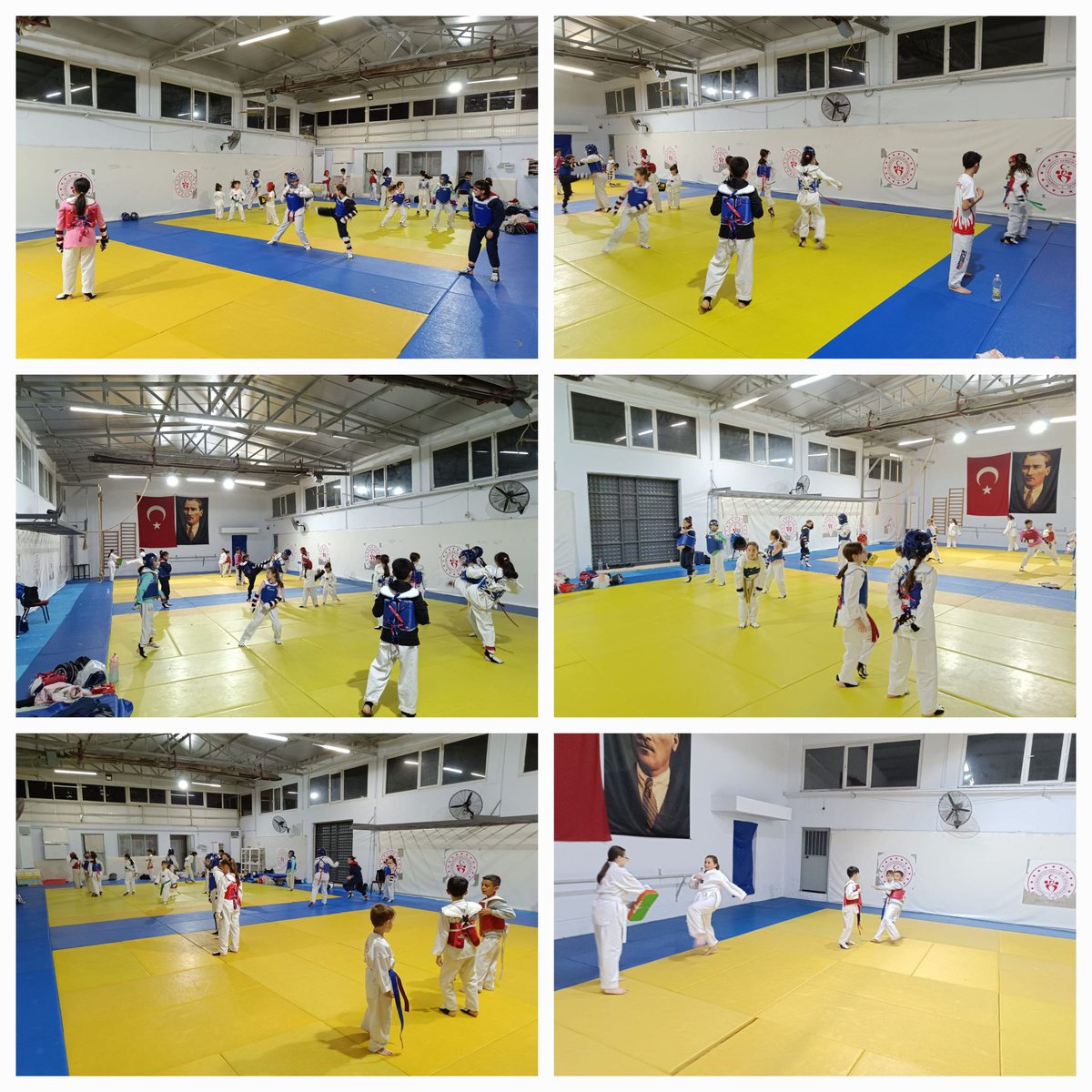 Sporcularımızın enerjisiyle dolu taekwondo antrenmanları hız kesmeden devam ediyor. 💪🥋 #Taekwondo #Spor #Antrenman #Enerji #GSBhepyanında
