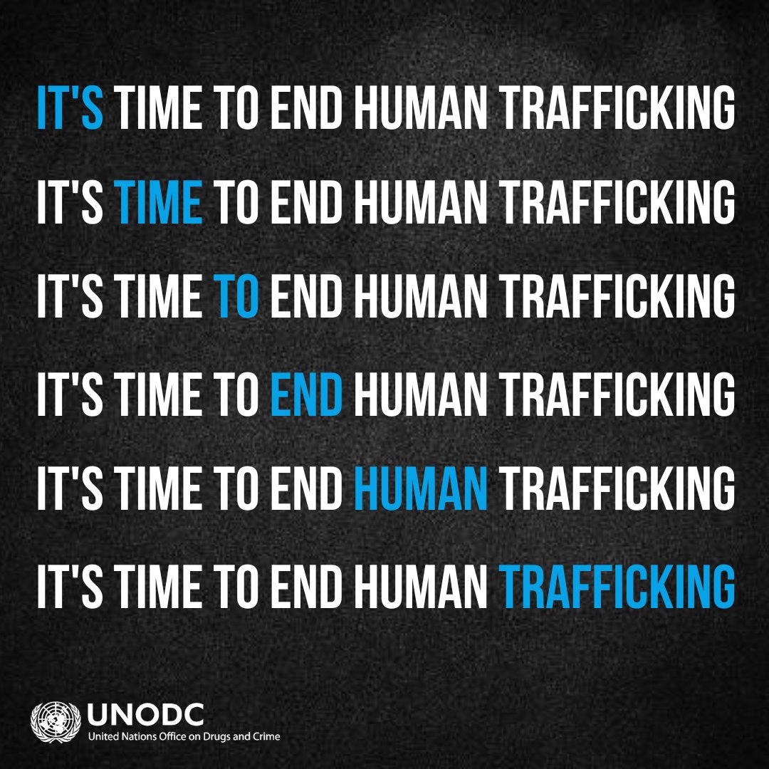 It's time to #EndHumanTrafficking.  

🔁💙🗨️ if you agree!