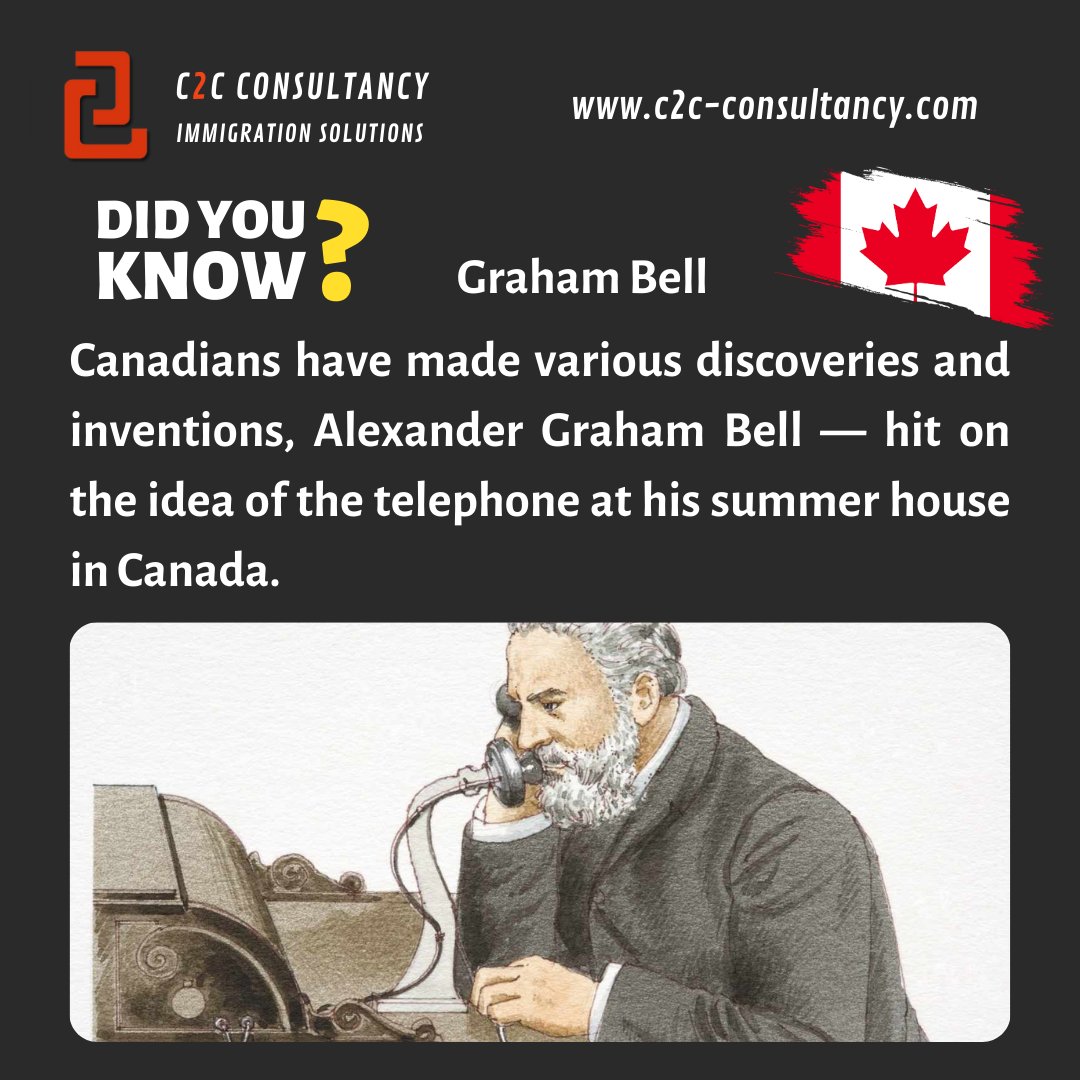 Did you know? Canada is a hotbed of innovation! From everyday essentials to world-changing breakthroughs, 

#Bell #Telephone #Communication
#Canada #CanadianHistory #Innovation #Inventions #Science #DidYouKnow #ProudlyCanadian