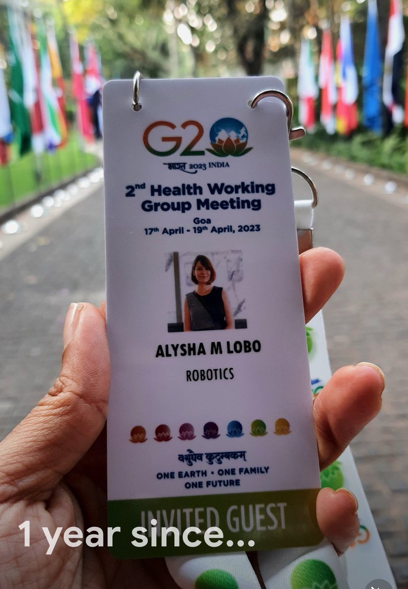 Google Photos reminding that this time last year, I had the honor of representing India on the topic of #robotics in #healthcare at the #G20 summit alongside the UN, World Bank, WHO & more!

Also, the only woman in the room on the subject of robotics and the youngest too!