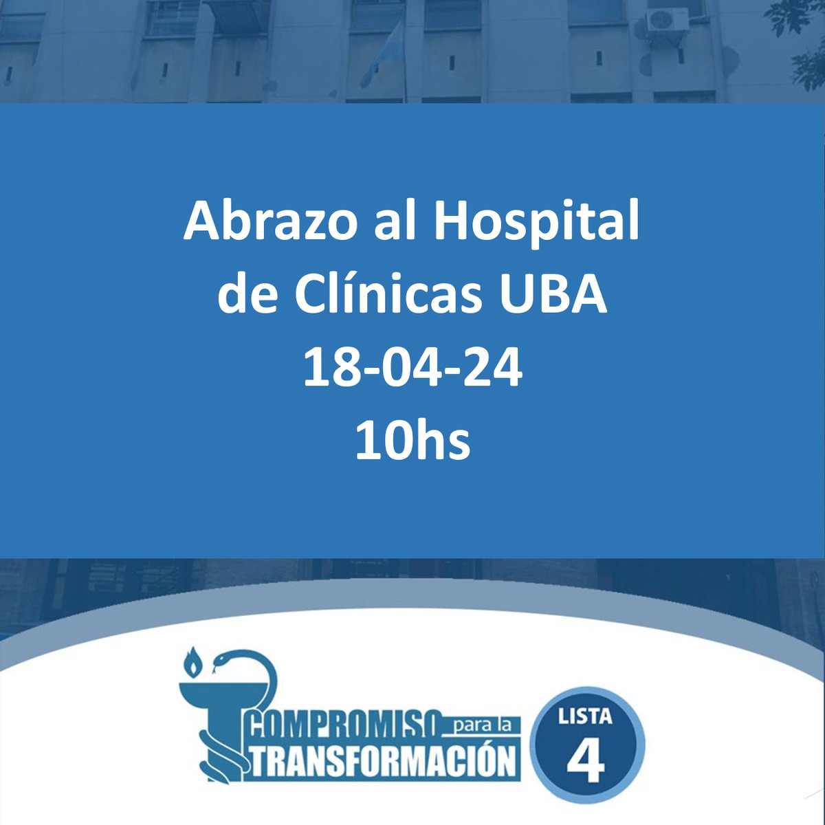ParaCompromiso's tweet photo. Contra el recorte presupuestario, en apoyo a los hospitales universitarios indispensables para la salud pública y la formación de futuros profesionales. https://t.co/ohzvlly3xs