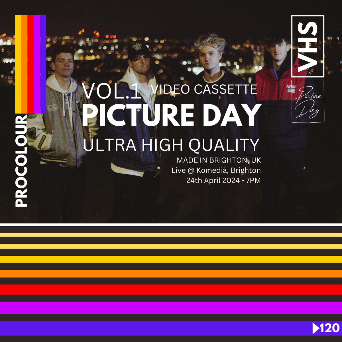 wearepictureday's tweet photo. NEXT WEEK ‼️
We can’t wait to hit up Komedia 🎭 with our pals @twopounds.down  @zakmckenner  @lennyoxz 💥
Come along and lets have the time of our lives and even catch a secret set 🤔
Tickets in our bio 🎫
#band #music #indie #pictureday #indieband #indieartists #wearepictureday https://t.co/TnXmrRAMTI