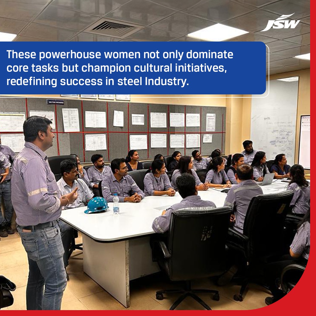 Meet the game-changers of JSW Steel Limited Dolvi's Central Planning Team! With 60% female representation, these women are redefining success in the steel industry. From managing supply chains to leading strategic investments, their impact is undeniable. Beyond their roles, they…