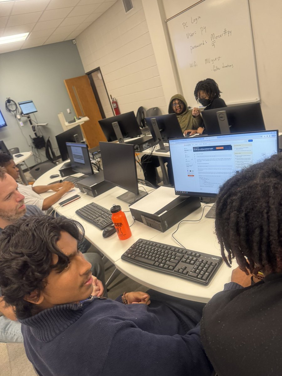 Last night students of @BibbSchools @NEHSRaiders @CHChargers academic team won 2st and 3rd place for Python coding competition @MercerBears