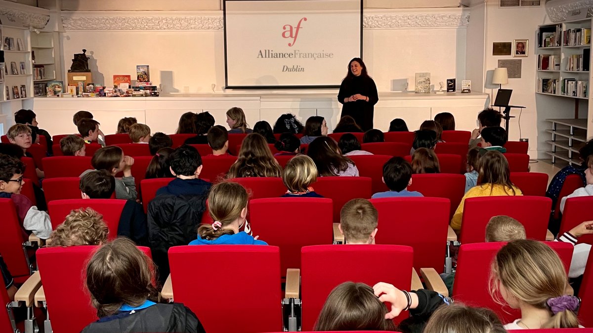 Delighted to welcome 70 pupils from @lfidublin for a special screening of French documentary 'We Have a Dream' to mark the 100 days before the #Olympics & #Paralympics Games in @Paris2024. Stream it for free from tomorrow to Sunday on Eventive: bit.ly/3Ja5y73