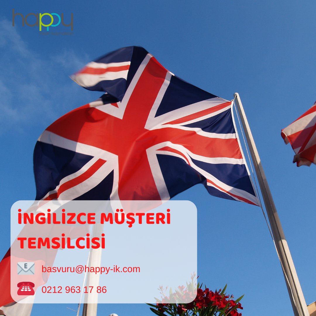 Danışmanlığını yapmakta olduğumuz hizmet ve finans sektörlerinde faaliyet gösteren kurumsal müşterilerimiz için ''İngilizce Bilen Müşteri Temsilcisi' arıyoruz.

#happyinsankaynakları #insankaynakları #işilanı #istihdam #callcenter #müşteritemsilcisi