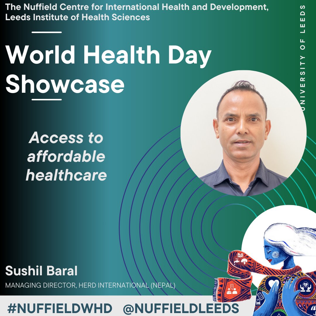 .@sushilbaral is sharing perspectives from his work with @HERDIntl Nepal on tangible actions necessary for health systems in low- and middle-income countries to make healthcare more affordable #NuffieldWHD