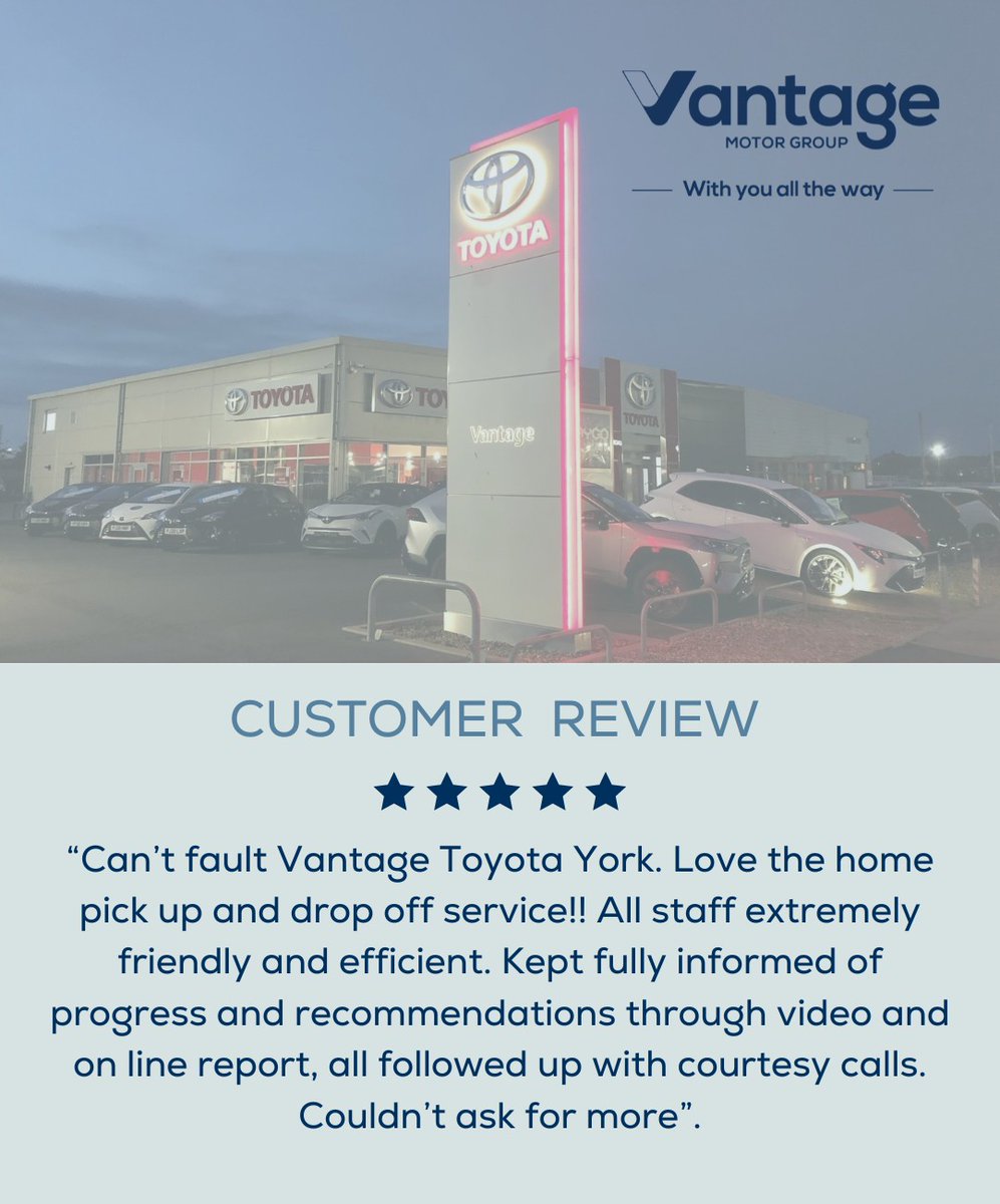 An amazing review for Toyota York - great work 👏🚗 #Review #Toyota #Appreciation