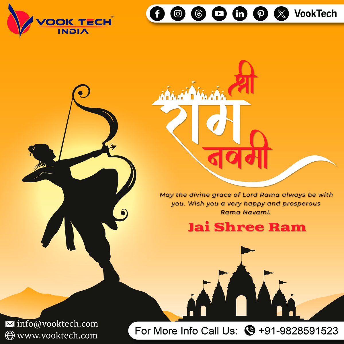 May Lord Rama's blessings illuminate your path with righteousness and joy.
#RamNavmi #Blessings #DivineLight