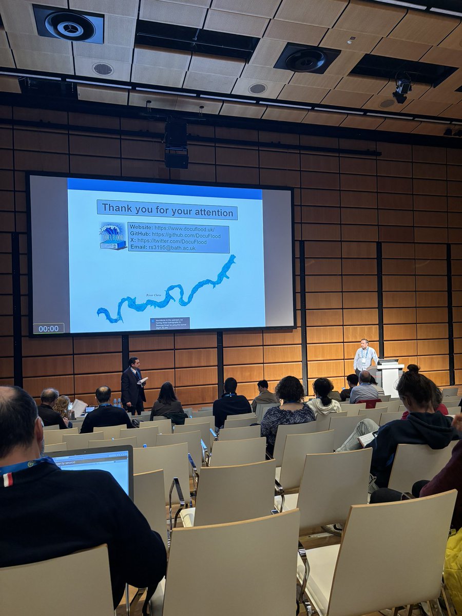 Today <a href="/SabetiRamtin/">Ramtin Sabeti</a> presented at #EGU24 on behalf of <a href="/DocuFlood/">DocuFlood</a> discussing initial results of the 1968 #FlashFlood reconstruction in Pensford using a #MonteCarlo approach. Thank you to everyone that joined 💫 - come find us after the session with any further questions
