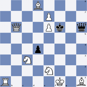 #chess #Echecs #puzzle - Etude du 17-04-2024 - Diagramme N°108 - Les Blancs jouent et gagnent - Mat en 3 coups - Solution demain sur puzzledujour.free.fr