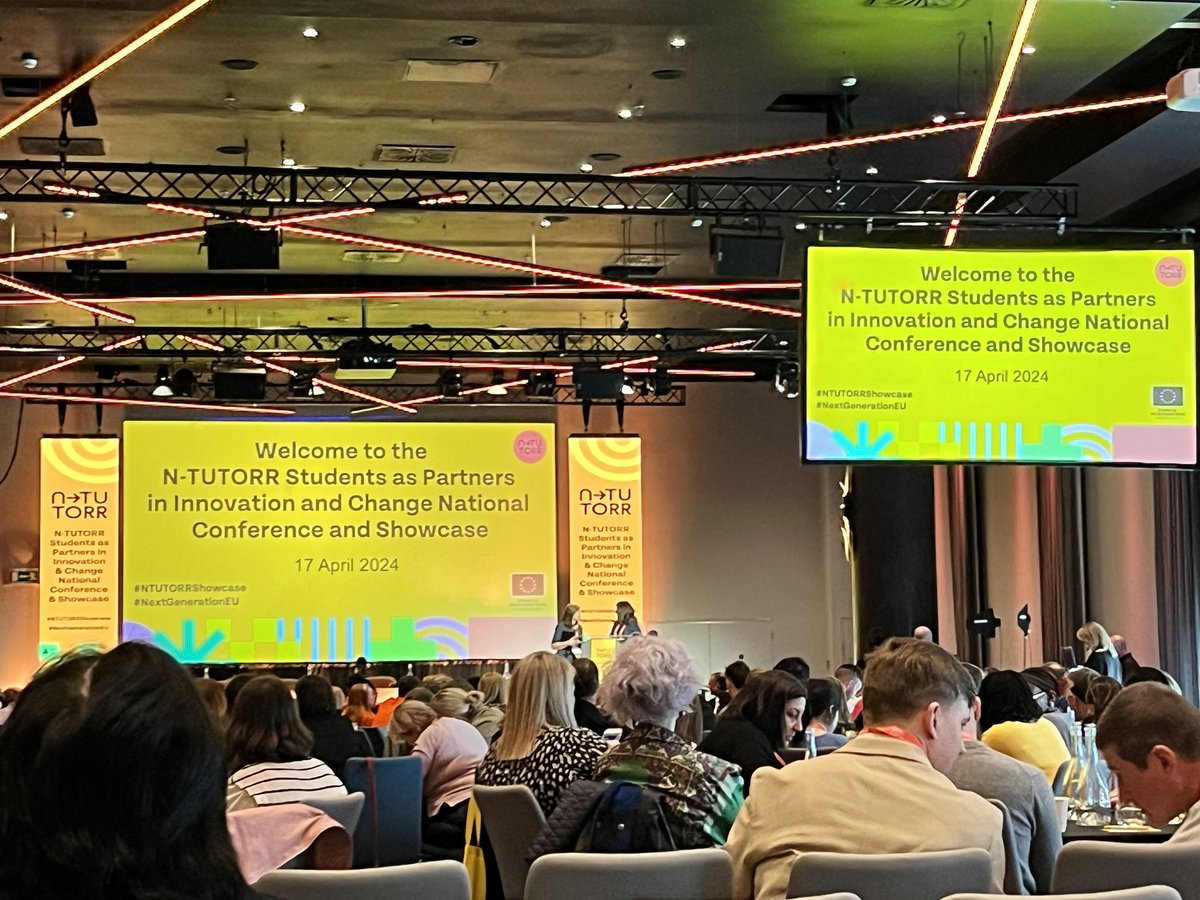 .@hea_irl @forumtl in attendance at today’s Students as Partners #NTUTORRShowcase! We look forward to today's sessions and connecting with all involved. Congrats to all participants. #NextGenerationEU