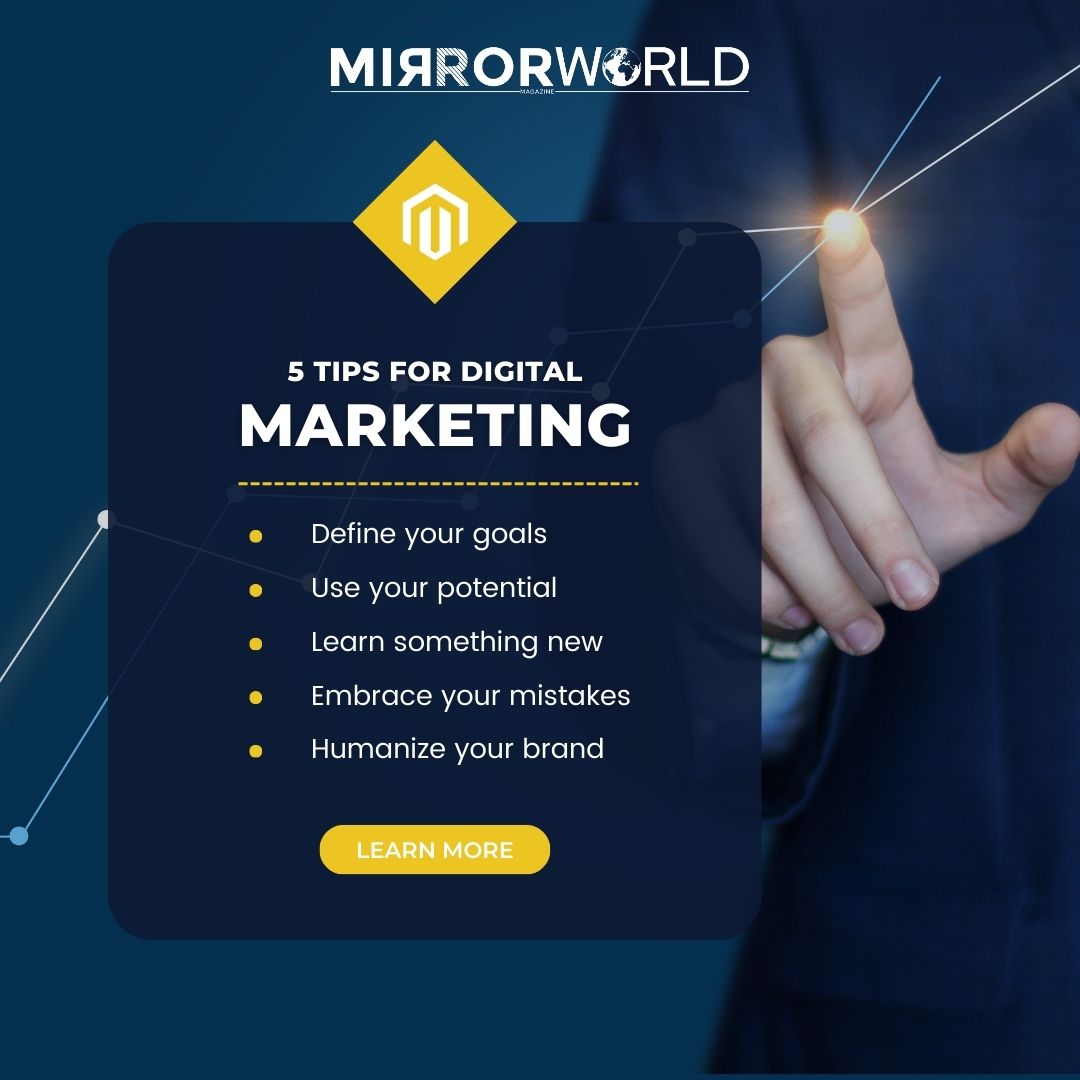 Unlock the potential of digital marketing with these expert tips! From SEO to social media, discover strategies to elevate your online presence and drive results. 💻✨

#MirrorWorldMagazine #DigitalMarketingTips #MarketingInsights #OnlineSuccess