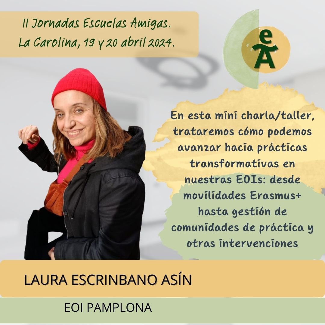 en_escuelas's tweet photo. #Eoistas, ¿la conocéis? @leaesasin es el ALMA y el CORAZÓN de @en_escuelas Sin ella nada de esto hubiese sido posible. Gracias mil, Laura, de parte de todos nosotros, de todos los #eoistas. Y gracias desde @EOILaCarolina por haberlo hecho todo tan fácil. ❤️ https://t.co/rKNdjmrjFL