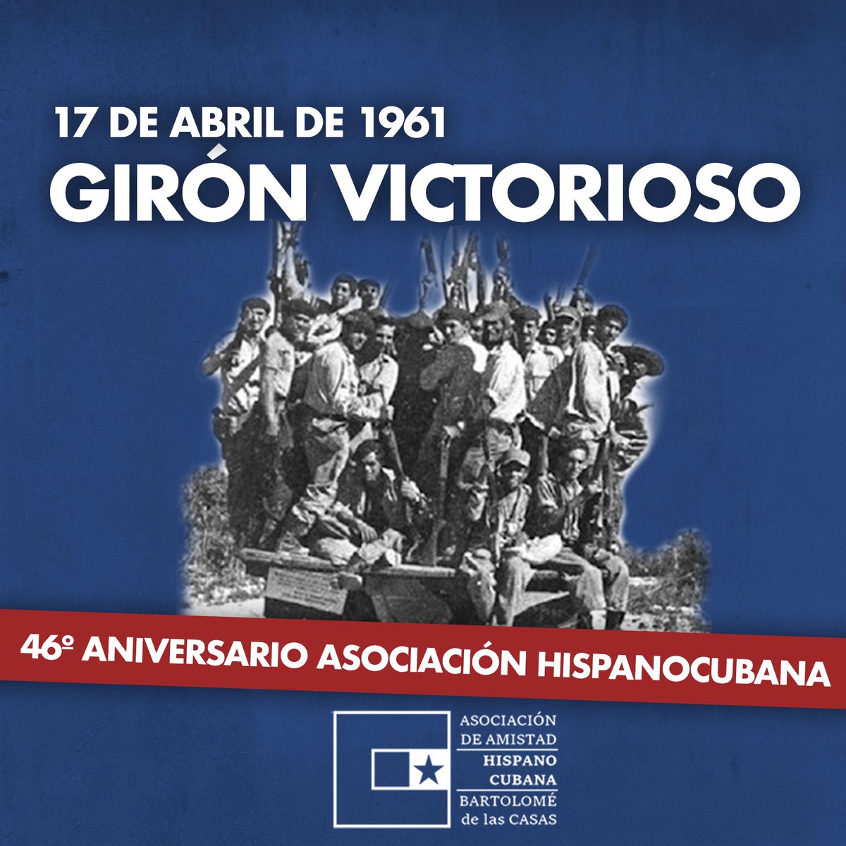 🎉 Un día como hoy , coincidiendo con el aniversario de la Batalla de Girón de 1961, se constituyó la Asociación de Amistad Hispano Cubana 'Bartolomé de las Casas' el 17 de abril de 1978. 🔥 En todos estos años hemos contado en nuestras filas con importantes personalidades de…